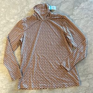 J.McLaughlin pattern turtleneck.